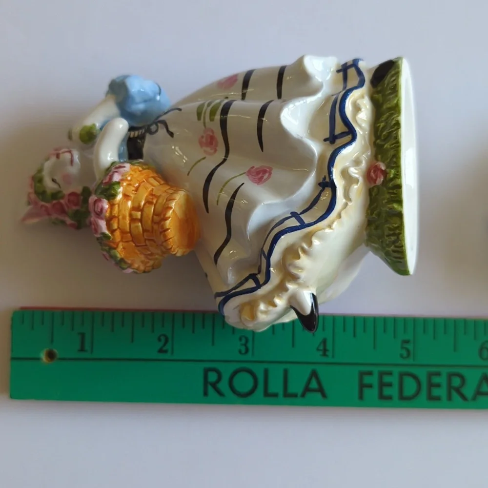1997 Pamela Silin Palmer Rabbit Bunny Salt And Pepper Shakers Enesco Co Interart